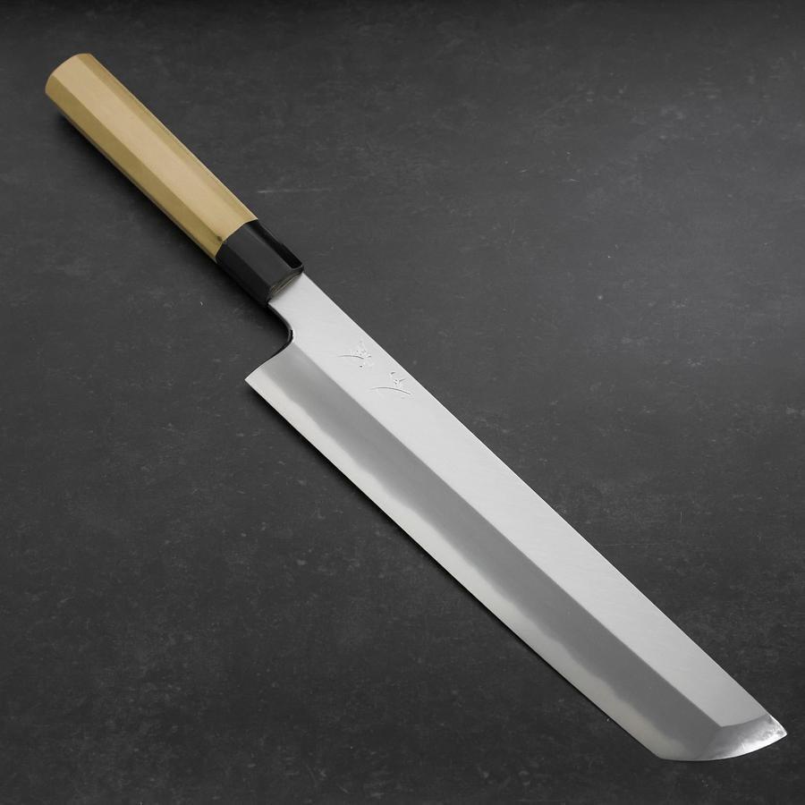 Hamokiri(Honekiri) White steel #2 Kasumi Buffalo Magnolia Handle 300mm-[Musashi]-[Japanese-Kitchen-Knives]