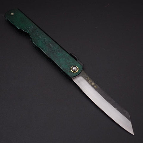 Higonokami Aogami 100mm Gold Jade