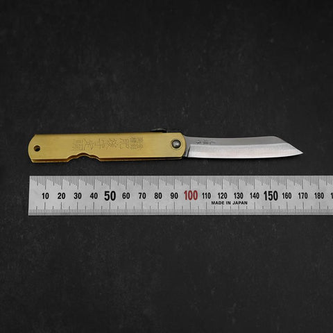 Higonokami Aogami Eto Tora 80mm Brass