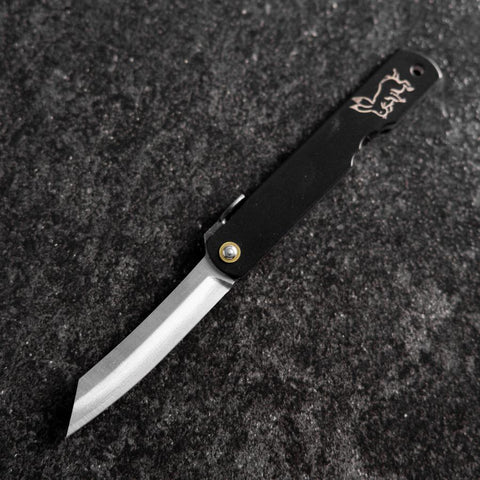Higonokami Aogami Zodiaque Lapin 80mm Noir