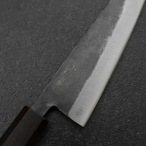 Honesuki Blue Steel #2 Kurouchi Ebony Handle 150mm
