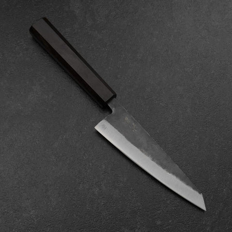 Honesuki Blue Steel #2 Kurouchi Ebony Handle 150mm