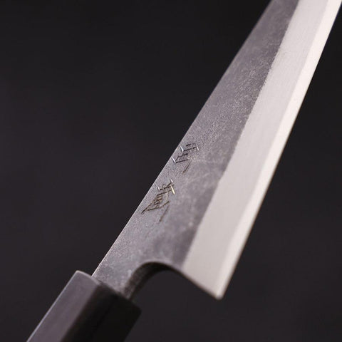 Honesuki Boning Knife Blue Steel #2 Kurouchi Buffalo Wenge Handle 150mm