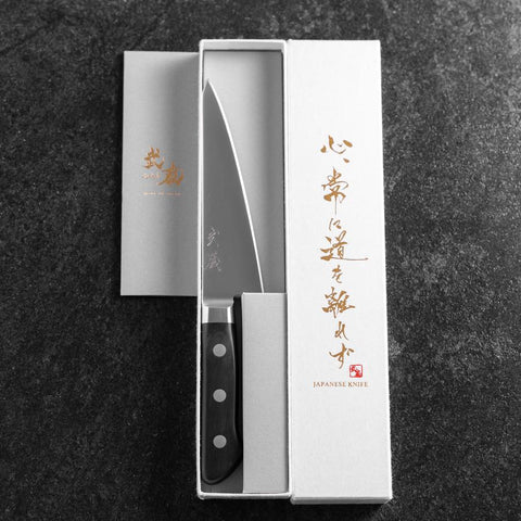 Honesuki Boning Knife Molybdenum Western Black Handle 150mm