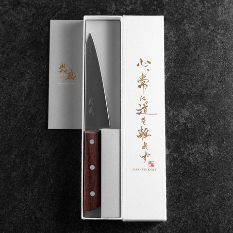 Honesuki Boning Knife SLD Western Brown Handle 150mm