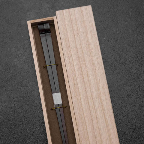 Kagoshima Bamboo Chopsticks 23mm Black with Paulownia Wooden Box