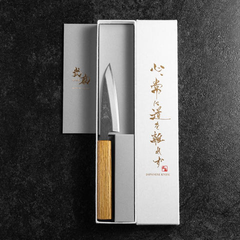 Kaisaki White Steel #2 Kurouchi Oak Handle 105mm (4.1”)