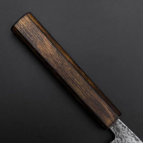 Kaisaki White Steel #2 Nashiji Sumi Urushi Handle 150mm