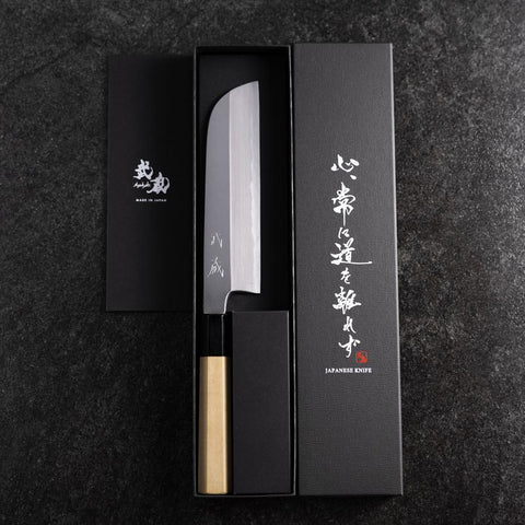 Kama Usuba White Steel #3 Kasumi Buffalo Magnolia Handle 165mm