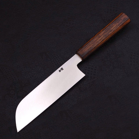 Kama Usuba(Kansai) Blue Steel #2 Kasumi Sumi Urushi Handle 180mm