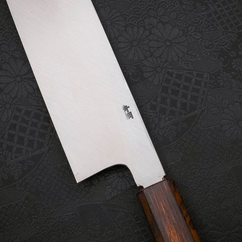Kama Usuba(Kansai) Blue Steel #2 Kasumi Sumi Urushi Handle 210mm