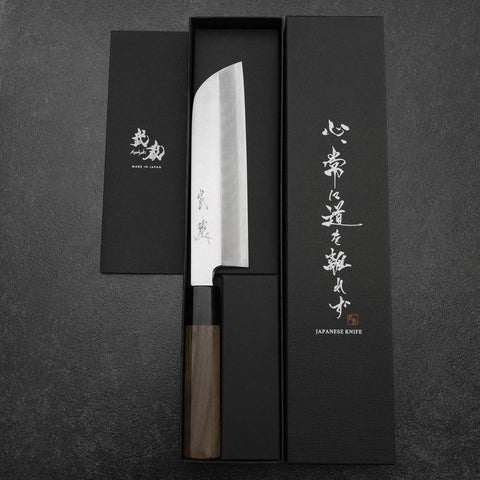 Kama Usuba(Kansai) Silver Steel #3 Kasumi Walnut Handle 170mm