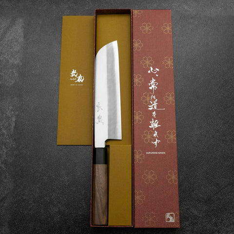Kama Usuba(Kansai) Silver Steel #3 Kasumi Walnut Handle 200mm