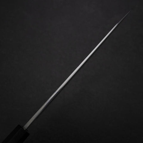 Kiritsuke Blue Steel #2 Damascus Buffalo Ebony Handle 200mm