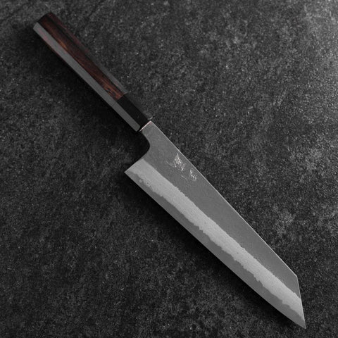 Kiritsuke Blue Super Kurouchi Damas Manche Buffle et Ébène 210mm