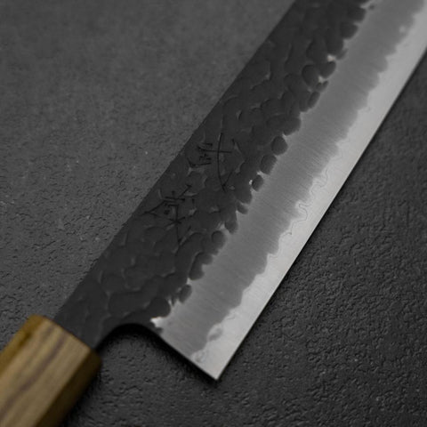 Kiritsuke Blue Super Kurouchi Tsuchime Mango de Roble 210mm