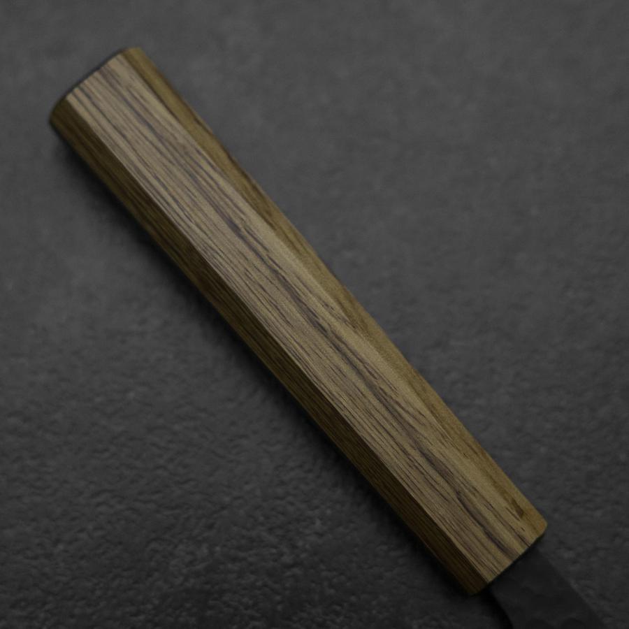 Kiritsuke Blue Super Kurouchi Tsuchime Oak Handle 210mm-[Musashi]-[Japanese-Kitchen-Knives]