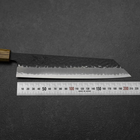 Kiritsuke Blue Super Kurouchi Tsuchime Mango de Roble 210mm