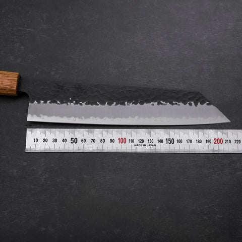 Kiritsuke Blue Super Kurouchi Tsuchime Oak Handle 210mm
