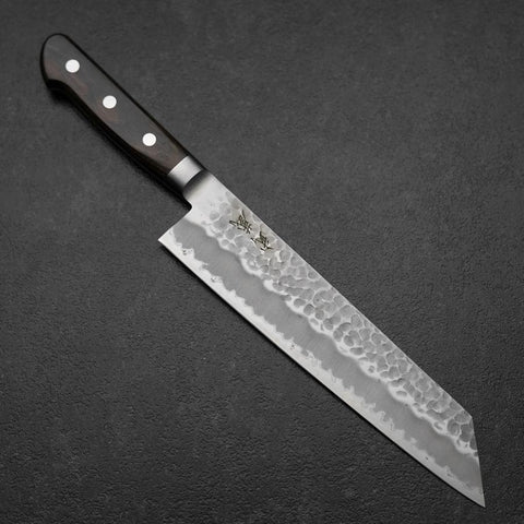 Kiritsuke Blue Super Tsuchime Brown Western Handle 210mm