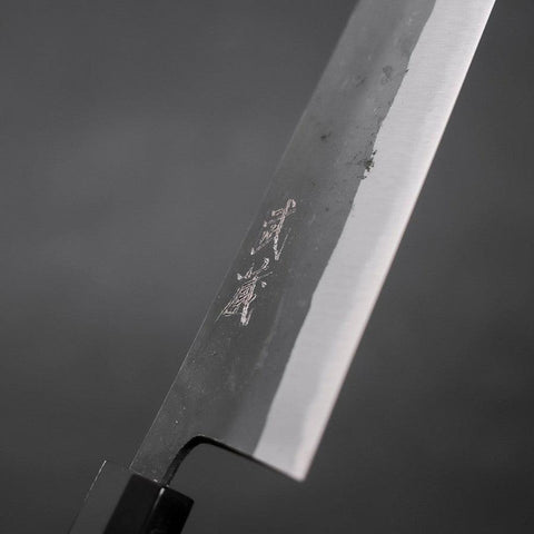 Kiritsuke Blue Steel #2 Kurouchi Buffalo Ebony Handle 210mm