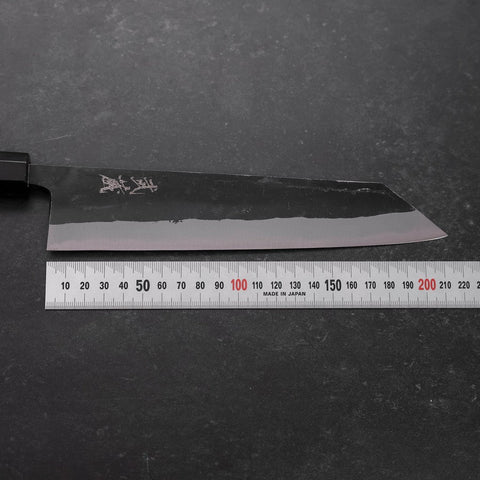Kiritsuke Blue Steel #2 Kurouchi Buffalo Ebony Handle 210mm
