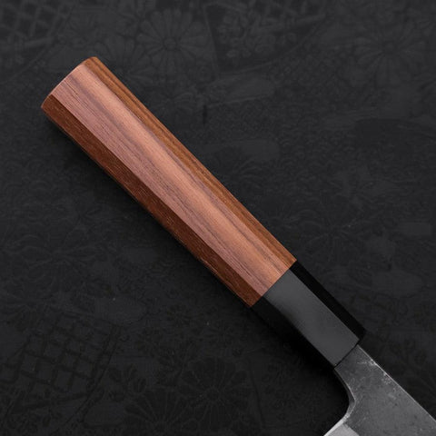 Kiritsuke Blue Steel #2 Kurouchi Buffalo Teak Handle 210M