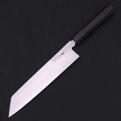 Kiritsuke Blue Steel #2 Suminagashi Buffalo Ebony Handle 240mm