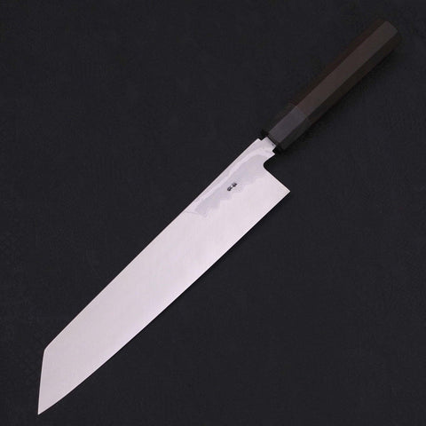 Kiritsuke Blue Steel #2 Suminagashi Buffalo Ebony Handle 270mm