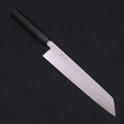 Kiritsuke Blue Steel #2 Suminagashi Buffalo Ebony Handle 270mm