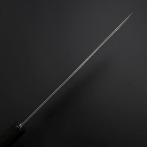 Kiritsuke Cobalt Stainless HRC62 Kurouchi Damascus  Buffalo Ebony Handle 210mm
