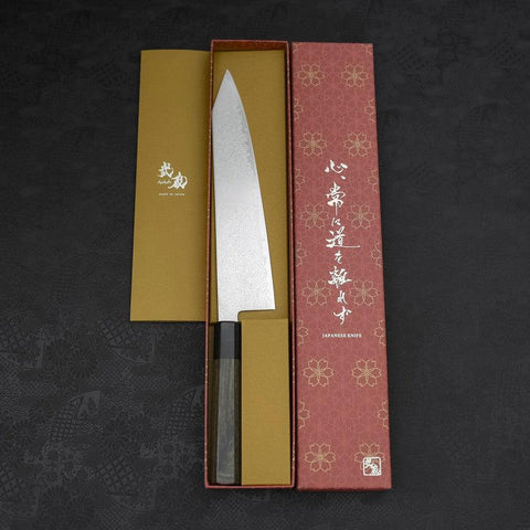 Kiritsuke Gyuto SG-2 Damascus Dark Green Handle 240mm
