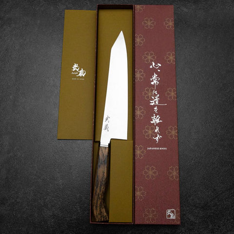 Kiritsuke Gyuto SG-2 Damascus Western Golden Ebony Handle 210mm