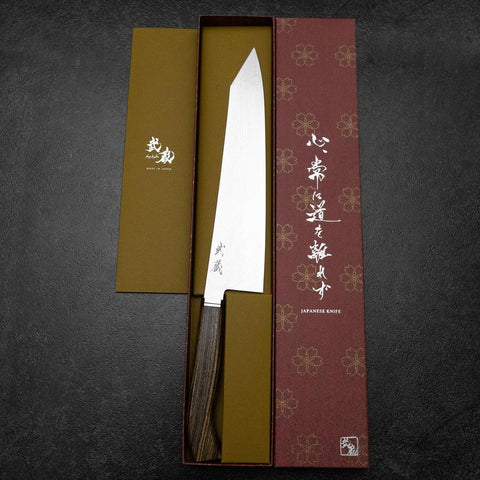 Kiritsuke Gyuto SG-2 Damascus Western Golden Ebony Handle 240mm