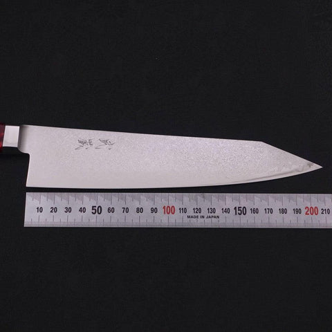 Kiritsuke Gyuto VG-10 Damascus Red Handle 210mm