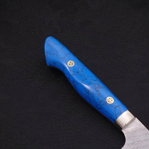 Kiritsuke Nakiri SG-2 Tsuchime Turquoise Blue Handle 170mm