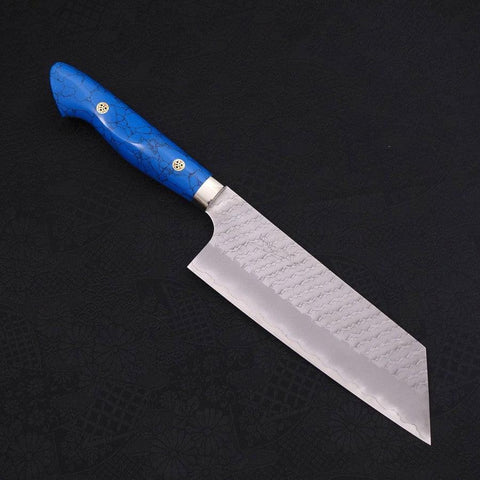 Kiritsuke Nakiri SG-2 Tsuchime Turquoise Blue Handle 170mm