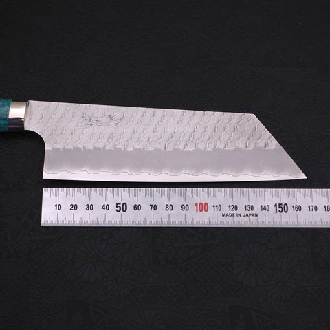 Kiritsuke Nakiri SG-2 Tsuchime Turquoise Green Handle 170mm