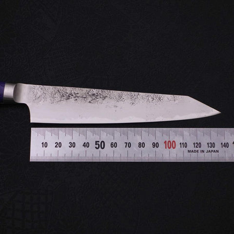 Kiritsuke Petty Blue Steel #2 Nashiji Stainless Clad Western Handle 140mm