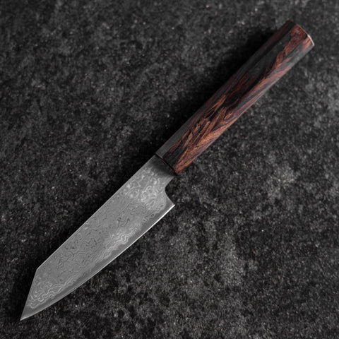 Kiritsuke Petty SLD Black Damascus Ebony Handle 110mm