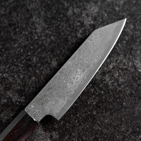 Kiritsuke Petty SLD Black Damascus Ebony Handle 110mm