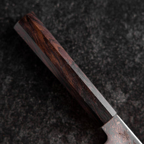 Kiritsuke Petty SLD Black Damascus Ebony Handle 110mm