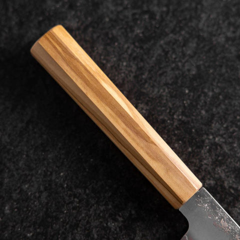 Kiritsuke Petty Silver Steel #3 Nashiji Olive Handle 125mm