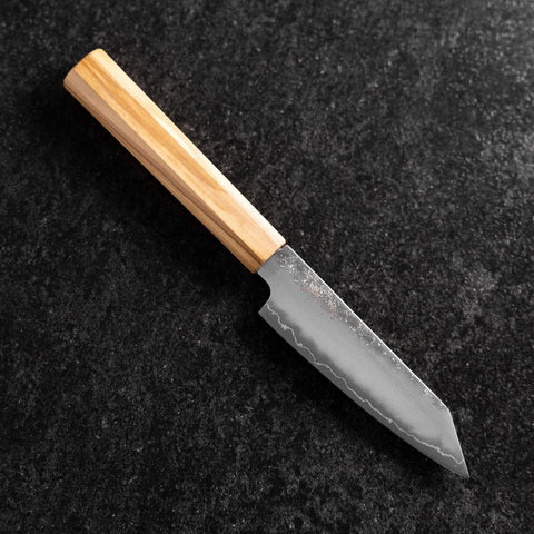 Kiritsuke Petty Silver Steel #3 Nashiji Olive Handle 125mm