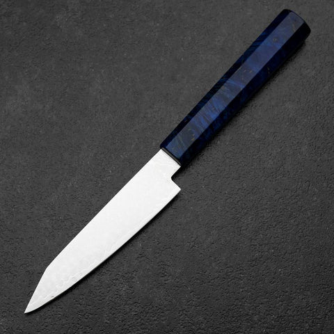 Kiritsuke Petty VG-10 Damascus Blue Birch Handle 120mm