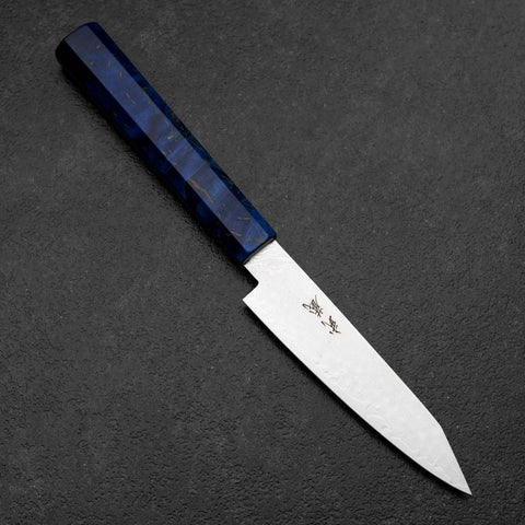 Kiritsuke Petty VG-10 Damascus Blue Birch Handle 120mm
