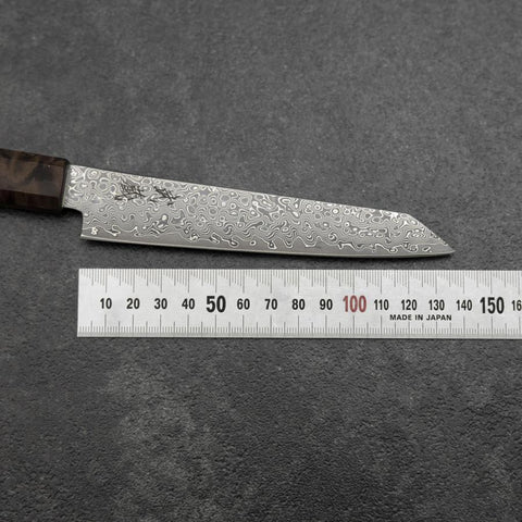 Kiritsuke Petty VG-10 Damascus Brown Birch Handle 135mm