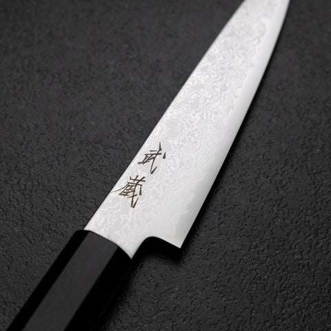 Kiritsuke Petty VG-10 Damascus Ebony Handle 110mm