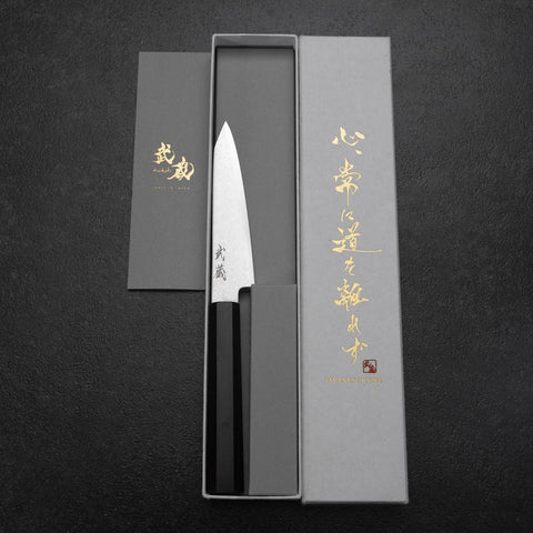 Kiritsuke Petty VG-10 Damascus Ebony Handle 110mm
