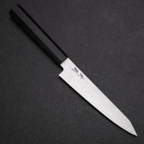 Kiritsuke Petty VG-10 Damascus Ebony Handle 145mm